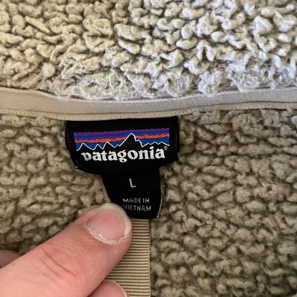 Patagonia Los Gatos Fleece 1/4 Zip Pullover Women’s Large Tan. - Picture 11 of 13